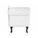 Beliani Chaise longue versão à esquerda Pele sintética NIMES Branco