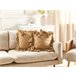 Beliani Almofada decorativa OLEARIA 45x45 Areia