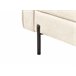 Beliani Chaise longue à direita Pele sintética REBAIS Bege