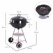 Barbecue a Carvão Metal e Porcelana Outsunny Multicor
