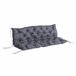 Almofada para Banco com Encosto Poliéster e Algodão Outsunny 150x98 Cinza