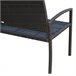 Banco Jardim Vime PE, Aço Outsunny 122x60 Preto