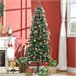 Árvore de Natal Artificial PVC HOMCOM, casa - natal Verde