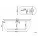 Beliani Banheira de interior NEVIS 80x170 Branco