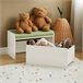 Banco organizador de brinquedos para crianças SoBuy KMB80-W Branco