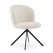 Pacote com 4 cadeiras estofadas em tweed Branco