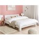 Beliani Cama com estrado Pinho ROYAN 167x207 Branco