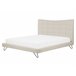 Beliani Cama Terciopelo LANNION 183x223 Bege