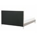 Beliani Cama com estrado Veludo AMBERT 148x212 Cinza