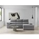 Chaise longue dereita com arrumação RUBIK Cinza