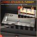 Lareira de Bioetanol Aço e Aço Inoxidável HOMCOM Preto