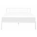 Beliani Cama com estrado Metal CUSSET 167x209 Branco