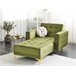 Beliani Chaise longue Veludo ABERDEEN Verde