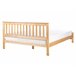 Beliani Cama com estrado Pinho MAYENNE 169x208 Castanho