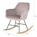 Poltrona de balanço FST68-P SoBuy Rosa