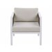 Beliani Conjunto lounge Alumínio BORELLO Branco