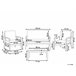 Beliani Conjunto lounge Madeira de acácia PALLANO Cinza Escuro