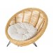Beliani Conjunto lounge Rattan/vime MARATEA Natural