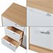 Aparador Varkaus com 4 gavetas + 1 porta MDF 80 Carvalho