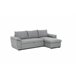 Chaise longue com cama ANTON reversível 3 lugares cinza Cinza