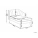 Beliani Chaise longue izquierdo Terciopelo ALLIER Bege