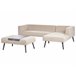 Beliani Conjunto lounge SORRIVOLI Bege