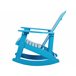 Beliani Cadeira de baloiço ADIRONDACK Azul