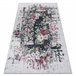 ANDRE 1816D Tapete flores vintage antiderrapante 80x150 Branco/cinza