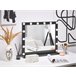 Beliani Espelho de maquilhagem BEAUVOIR 60x2 Branco
