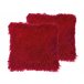 Beliani Almofada decorativa CIDE 45x45 Vermelho