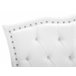 Beliani Cama com estrado Pele sintética METZ 215x189 Branco
