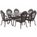 Beliani Conjunto de comedor LIZZANO Castanho