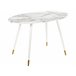 Beliani Mesa de jantar GUTIERE 70x120 Branco/ Bege