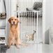 Barreira de Segurança para Cães Aço e plástico PawHut Branco