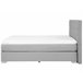 Beliani Cama continental Poliéster DUCHESS 191x211 Cinza Claro