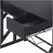 Mesa para Computador MDF e Metal HOMCOM, escritório - secretárias 90x50 Preto