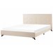 Beliani Cama com estrado Poliéster AMBASSADOR 192x216 Bege