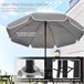 Conjunto de Móveis de Jardim Aço e Textilene Outsunny Cru