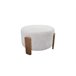 Puff redondo FALCO 50x36cm cor bege Bege
