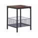 Beliani Mesa de apoio KENNER 40x40 Castanho