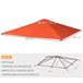 Toldo de Reposição para Pérgola Poliéster Outsunny 2x2 Laranja