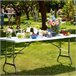 Mesas dobráveis ​​retangulares MegaPack 10 Catering 7house Branco
