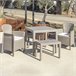 Banco de exterior Nailu 39x60 Castanho