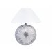Beliani Candeeiro de mesa YUNA Branco/cinza