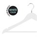 Max Home Pack de 10 cabides de madeira Branco
