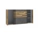 Roupeiro RICCIANO portas deslizantes 230x215cm carvalho Carvalho
