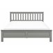 Beliani Cama com estrado Pinho MAYENNE 169x208 Castanho