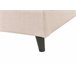 Beliani Cama com estrado Poliéster FITOU 150x214 Areia