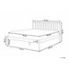 Beliani Cama com estrado Metal MAURS 147x209 Branco