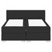 Beliani Cama continental Poliéster PRESIDENT 170x210 Preto